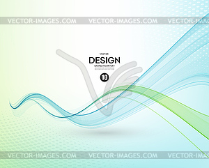 Abstract background, blue wavy - vector clipart