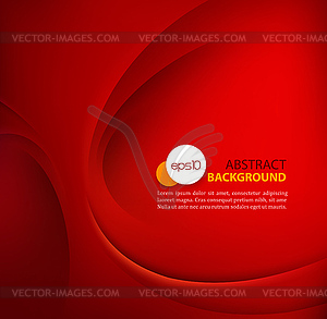 Red Template Abstract background with curves lines - vector clip art