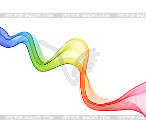 Abstract color wave design element - vector clipart