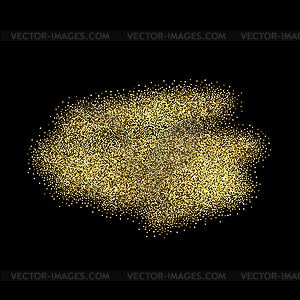 Gold sparkles. Gold glitter background - vector clipart