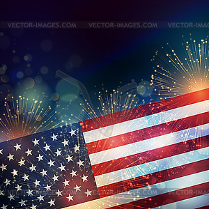 United States flag - vector image