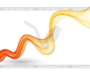 Abstract color wave design element - vector image