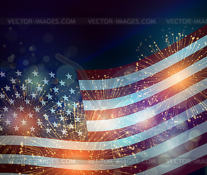 United States flag - vector image