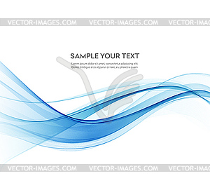 Abstract color wave design element - vector image