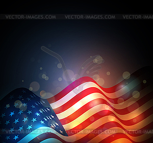 United States flag - vector image