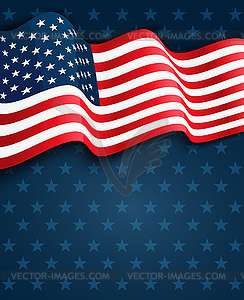 United States flag - vector clip art