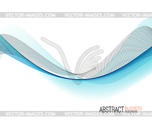 Abstract color wave design element - vector image
