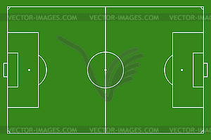 Soccer field, - vector image