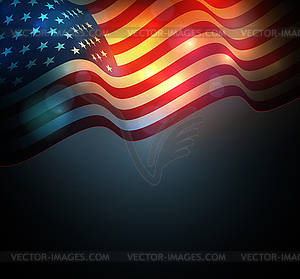 United States flag - vector clip art