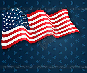 United States flag - vector clipart