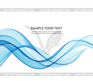 Abstract color wave design element - vector image