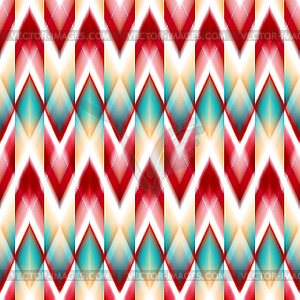 Seamless ikat ethnic pattern - vector clip art