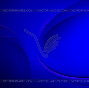 Синий шаблон Абстрактный фон с кривыми - стоковое векторное изображение