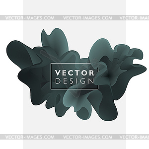 Abstract color cloud - vector image