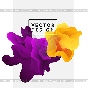 Abstract color cloud - vector clipart