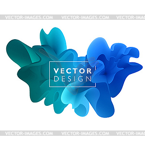Abstract color cloud - vector clip art