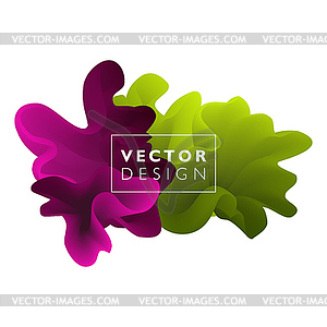 Abstract color cloud - vector image