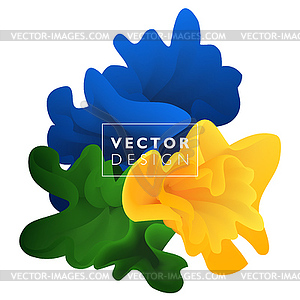 Abstract color cloud - color vector clipart