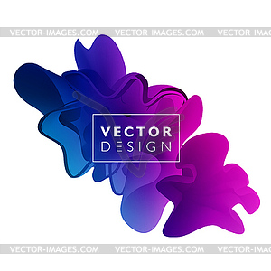 Abstract color cloud - vector clip art