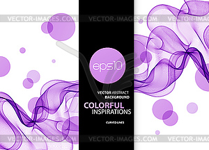 Abstract background, blue wavy - vector image
