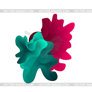 Abstract color cloud - vector image