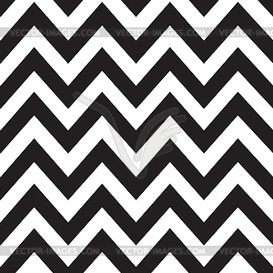 Classic zigzag lines pattern on black. design - vector image