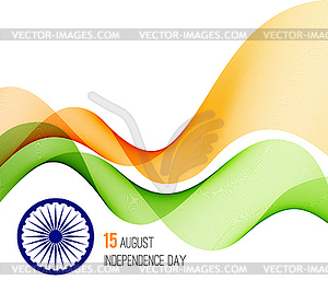 Indian Independence Day concept background with - vector clipart