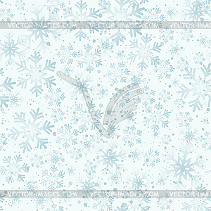 Christmas snowflakes seamless background - vector clipart