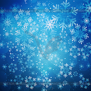 Christmas snowflakes background - vector image