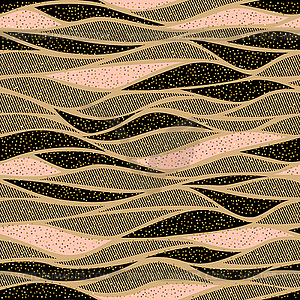 Seamless wave pattern for textile and decoration - vector clipart / vector image