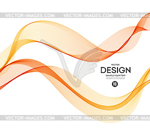 Абстрактный фон, оранжевый волнистые - клипарт в векторном формате