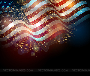 United States flag - vector image