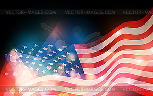 United States flag - vector clipart