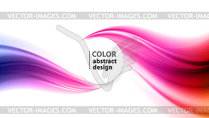 Abstract background, color wavy - vector clipart