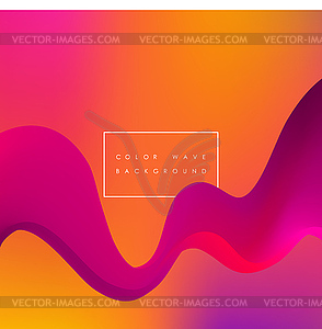 Abstract colorful background, color flow liquid wav - stock vector clipart