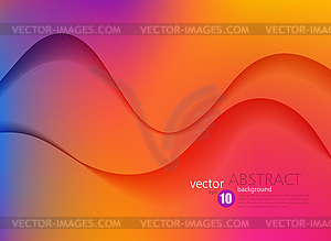 Abstract colorful background, color flow liquid wav - vector clipart