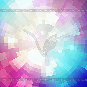 Abstract shining concentric mosaic background - vector clip art