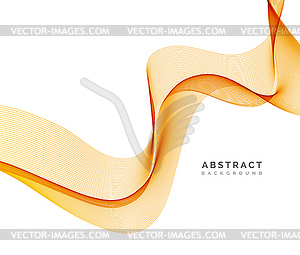 Абстрактный фон, оранжевый волнистый - клипарт в формате EPS