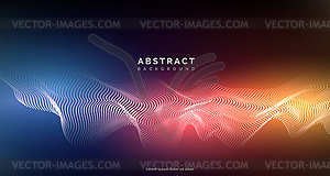 Abstract background with dots lines. particles. - vector clipart