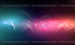 Abstract background with dots lines. particles. - vector image