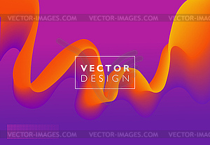 Abstract colorful background, color flow liquid wav - vector image