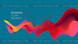 Abstract colorful background, color flow liquid wav - vector clipart