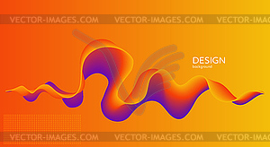 Абстрактный красочный фон, цвет потока жидкости wav - клипарт в векторном формате