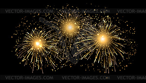 Holiday Fireworks Background. Happy New Year - royalty-free vector image