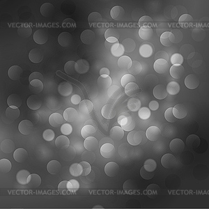 Christmas abstract black background with bokeh light - vector clipart