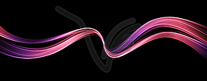 Abstract shiny color wave design element - vector image