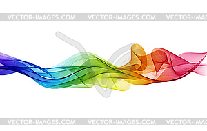 Abstract colorful background, color flow wave for - vector image