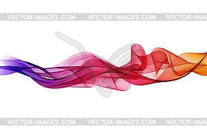 Abstract colorful background, color flow wave for - vector clip art