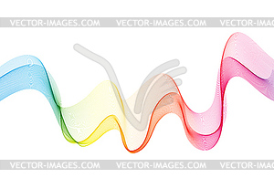 Abstract colorful background, color flow wave for - vector clipart