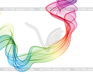 Abstract colorful background, color flow wave for - vector clipart